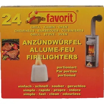 Příslušenství pro gril Favorit pevný podpalovač 24 ks