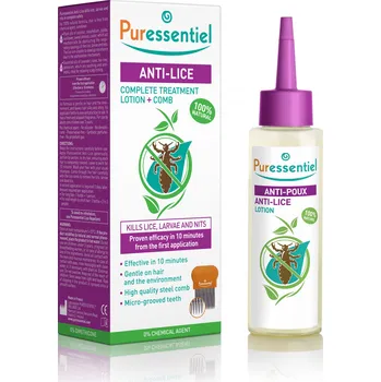 Šampon Puressentiel roztok proti vším + hřebínek 100 ml