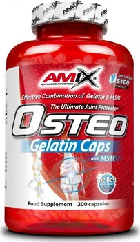 kloubní výživa Amix Osteo Gelatine Plus MSM 200 cps.