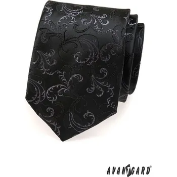 Kravata Kravata pánská lux - černá vyšívaná