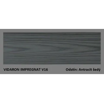 Olej na dřevo Sniezka VIDARON IMPREGNAT slabovrstvá lazura na dřevo (9L) odstín: V16 - Antracit šedý