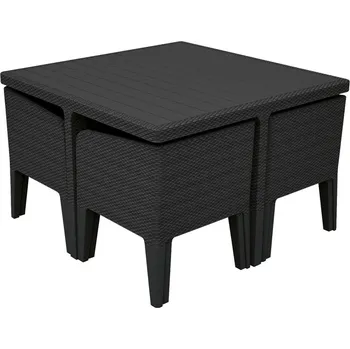 Keter Columbia 5 set grafit/šedé podušky Zahradní sestava Keter Columbia 5 set grafit/šedé podušky