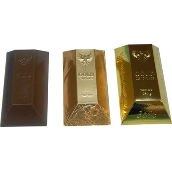 Cukrovinka Zlatá čokoládová cihla 250g mléčná
