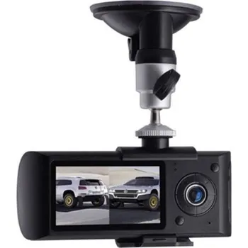 Kamera do auta Duální širokoúhlá onboard kamera 140° s GPS / kamera s GPS a 2,7" obrazovkou