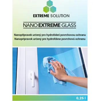Čistič autoskla NanoExtreme Glass 250ml (Lihový nano-přípravek určený pro hydrofobní povrchovou ochranu skla, polykarbonátu a keramiky.)