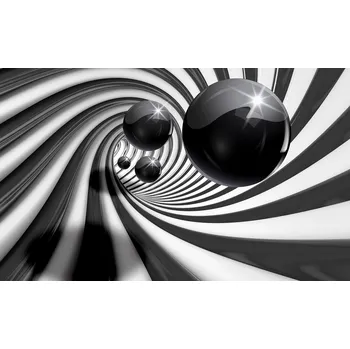 Fototapeta 3D Fototapeta Černobílá abstrakce papír 254 x 184 cm