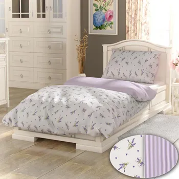 Povlečení Kvalitex Lavender 140/200, 70/90 bílé