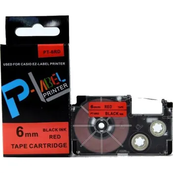 Pásek do tiskárny Kompatibilní páska s Casio XR-6RD1, 6mm x 8m