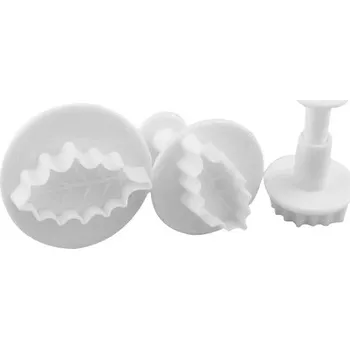 Vykrajovátko Set 3 pístových vykrajovátek tvar cesmínového listu