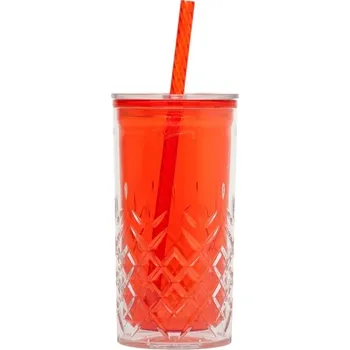 Sklenice Aladdin Plastový pohár s brčkem