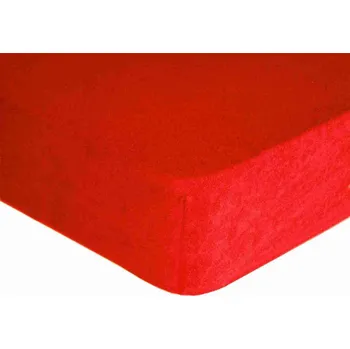 Prostěradlo Prostěradlo froté 100x200cm červené Premium V19423