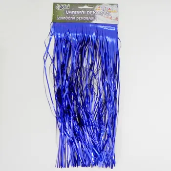 Vánoční dekorace Lameta vánoční 30cm modrá (LG212-30/B)