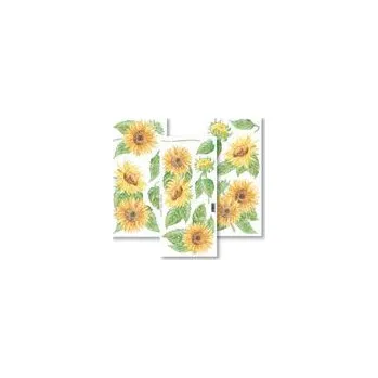 Samolepící dekorace Crearreda Samolepící dekorace - slunečnice 3ks 34x16 cm 55155