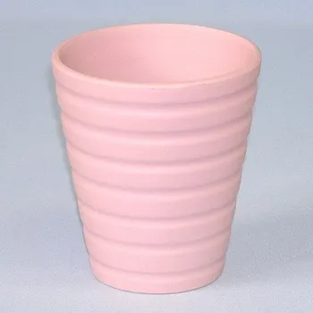 Zahradní dekorace Obal keramika vlnka 13,4cm růžová mat (YB904054SM-4)