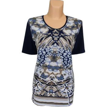 Dámská halenka Halenka XENLU, Barva Modrá, Velikost M 38 , Materiál 98% Polyester 2% Lycra