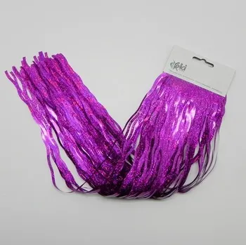 Vánoční dekorace Lameta vánoční 50cm vlnka laser tm.fialová (KL212A50Y/DP)