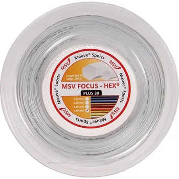 Struna na výplet tenisové rakety MSV FOCUS HEX PLUS 38 (200m) - TENISOVÝ VÝPLET 1.15mm černá