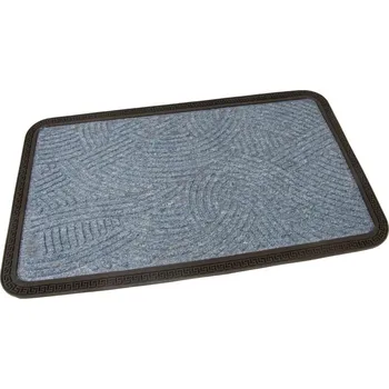 Rohožka Modrá textilní venkovní čisticí vstupní rohož FLOMA Chaos - délka 45 cm, šířka 75 cm, výška 0,8 cm