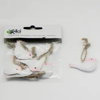 Zahradní dekorace Ptáčci/srdíčka závěs kov S/6 mix (HCK-12546PKS)