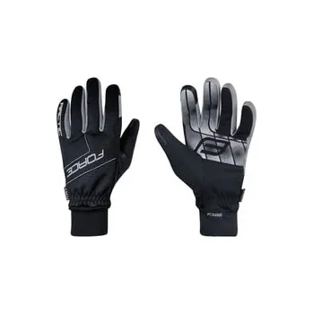 Cyklistické rukavice Force Artic černé