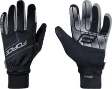 Cyklistické rukavice Force Artic černé
