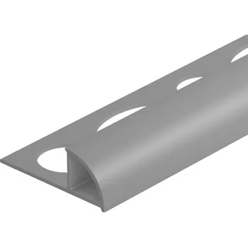 Stavební profil Obloučková ukončovací lišta pvc stříbrná 10mm 2,5m