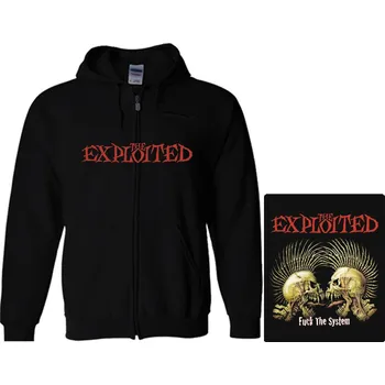 Pánská mikina mikina s kapucí a zipem The Exploited - Fuck The System