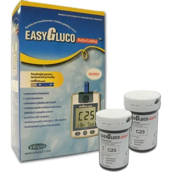 Diagnostický test Glukometr EasyGluco + 50 ks proužků
