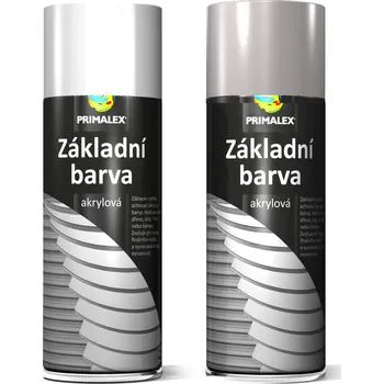 Barva ve spreji Primalex Sprej - základní barva 400 ml bílá