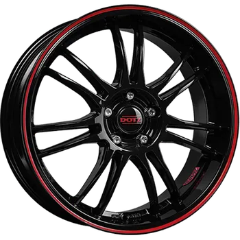 Alu kolo Dotz Shift Pinstripe Red 8x18 5x120 ET35