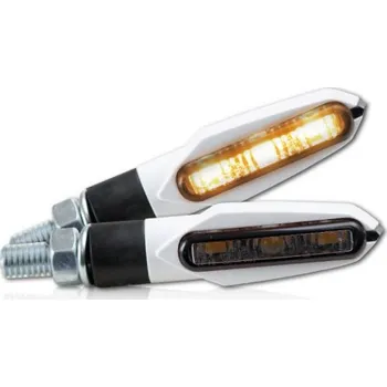 Osvětlení pro motocykl Led Blinkre Slight, bílé, M8, homologované