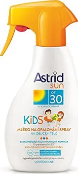 Přípravek na opalování Astrid Sun dětské mléko na opalování ve spreji SPF 30 200 ml