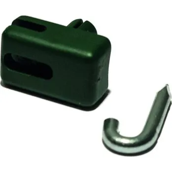 Příslušenství pro plot Příchytka ND PVC na sloupek - skoba zelená (zelená)