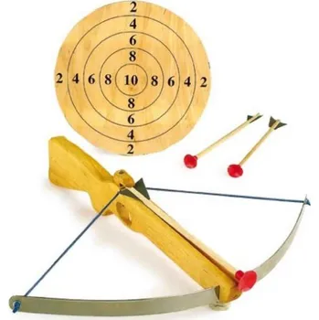 Dřevěná hračka Legler Velká kuše s šípy a terčem