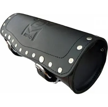 Zavazadlo na motocykl DIABLO MOTO kožená rolka na motorku chopper - pravá kůže (Kožená rolka na choppera)