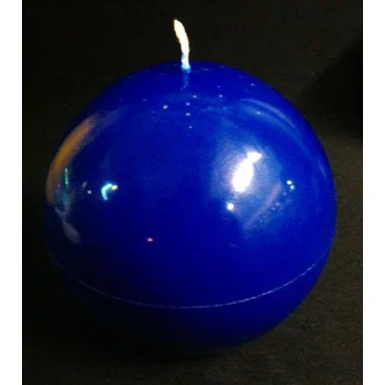 Svíčka Svíčka koule modrá 12 cm