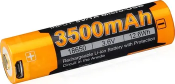 Článková baterie Fenix 18650 3500 mAh USB Li-ion