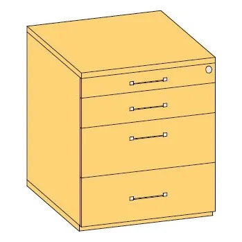 Zásuvkový kontejner BBP Orga Aer K1 740 :: částečný-dotah-plast