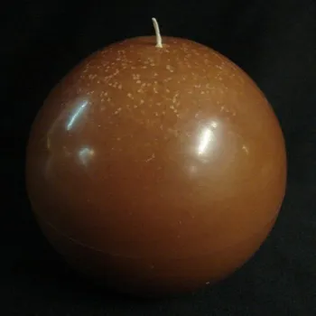 Svíčka Svíčka koule hnědá 6 cm