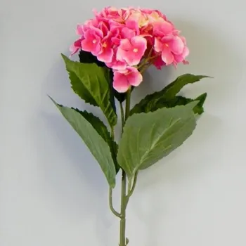 umělá květina Hortenzie umělá V80cm tm.růžová (Y08014/DP)