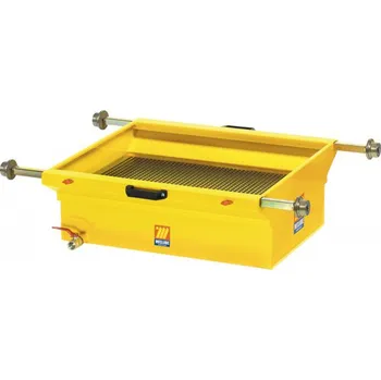 Olejová vana Sběrná vana do montážní jámy ■ 90 litrů (Výpustná vana pro upotřebený olej pro umístnění do montážní jámy, objem 90 l, výpustný ventil 3/4'', odkapávací mřížka... )