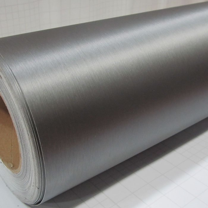 BROUŠENÝ TITAN folie 3D tvarovatelná - 50cm x 50cm wrap folie