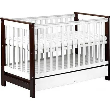 Dětská postýlka Klups Kolonial postýlka 120 x 60 cm bílá/ořech