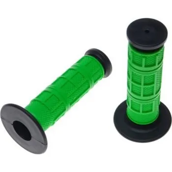 grip gripy řídítek černo-zelené 22/25mm délka 124 mm