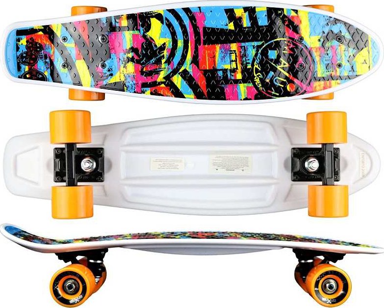 Maui And Sons Mini Cruiser KICKTAIL Skate Enfant - Printed Dark City