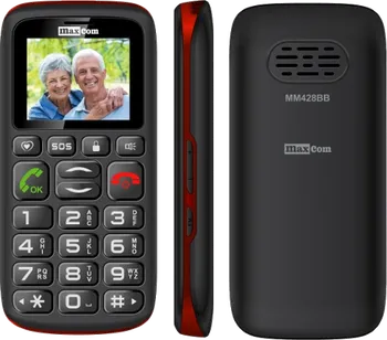 Mobilní telefon Maxcom Comfort MM428 Dual SIM černo-červený