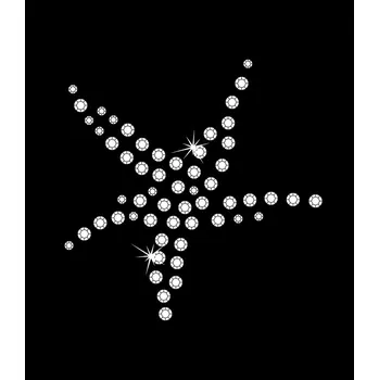 Nažehlovací motivy z kamínků - hvězda