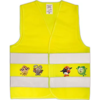 Dětská reflexní vesta - velikost XS - s potiskem - splňuje EN 17353