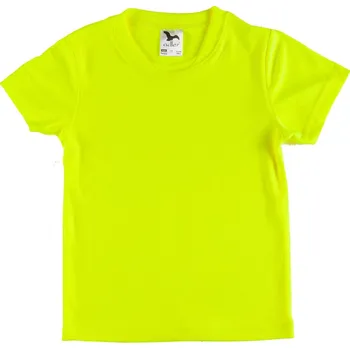 Sportovní tričko DĚTSKÉ - fluorescenční barva žlutá