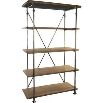 Knihovna Policový regál "INDUSTRIAL" 120x57x206cm